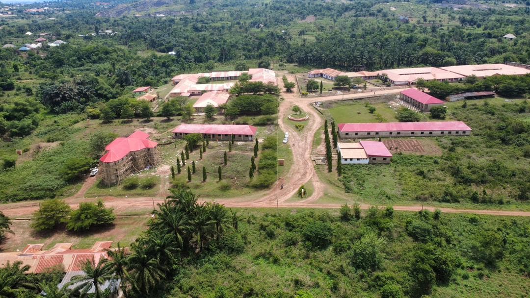 Aerial view of Best Solution Polytechnic campus