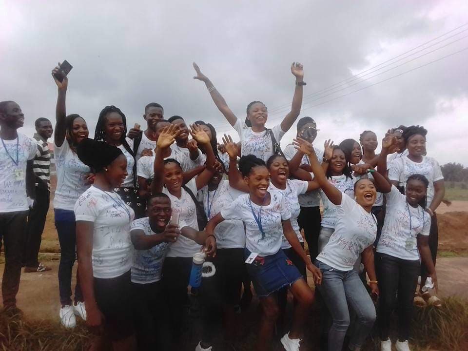 Students Celebrating