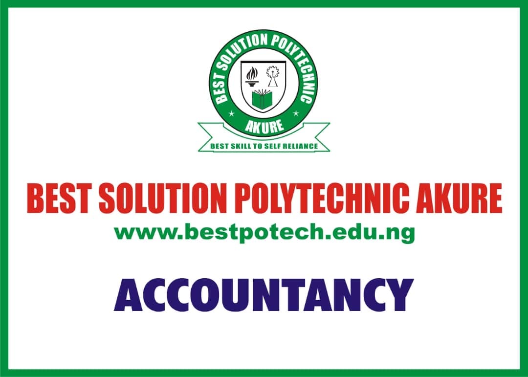 Accountancy department sign